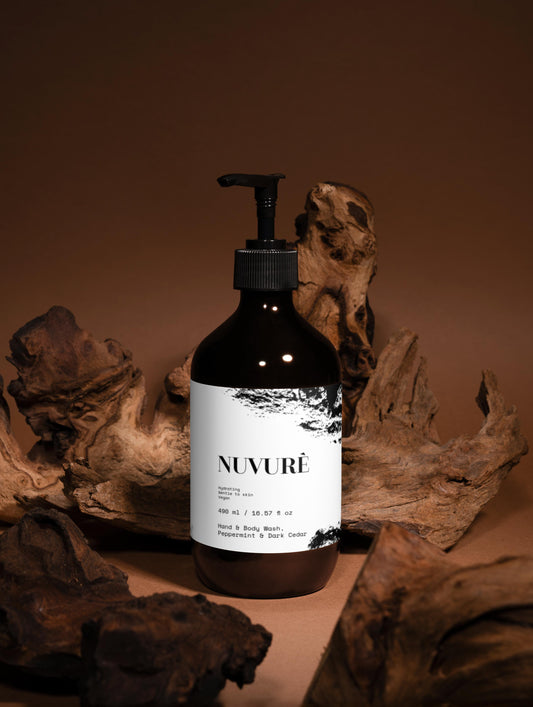 Hand & Body Wash, Peppermint & Dark Cedar